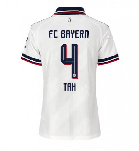 Bayern Munich Jonathan Tah #4 Bortedrakt Dame 2026-27 Korte ermer Bayern Munich Jonathan Tah #4 Bortedrakt Dame 2026-27 Korte ermer